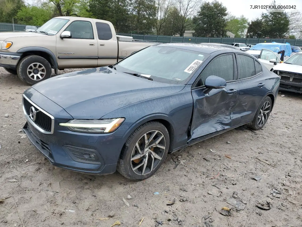 2020 Volvo S60 T5 Momentum VIN: 7JR102FKXLG060342 Lot: 49871655
