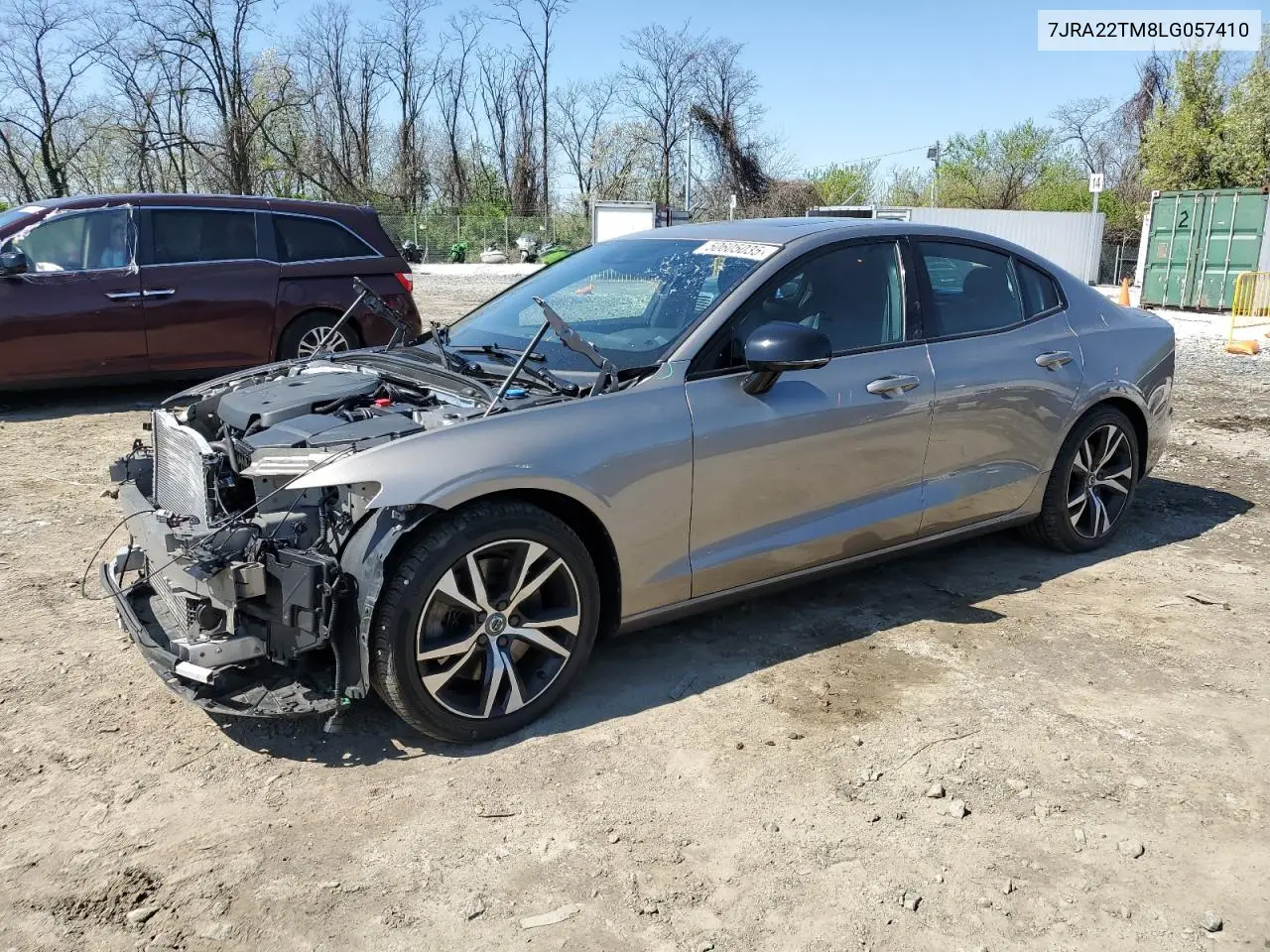 2020 Volvo S60 T6 R-Design VIN: 7JRA22TM8LG057410 Lot: 50605035
