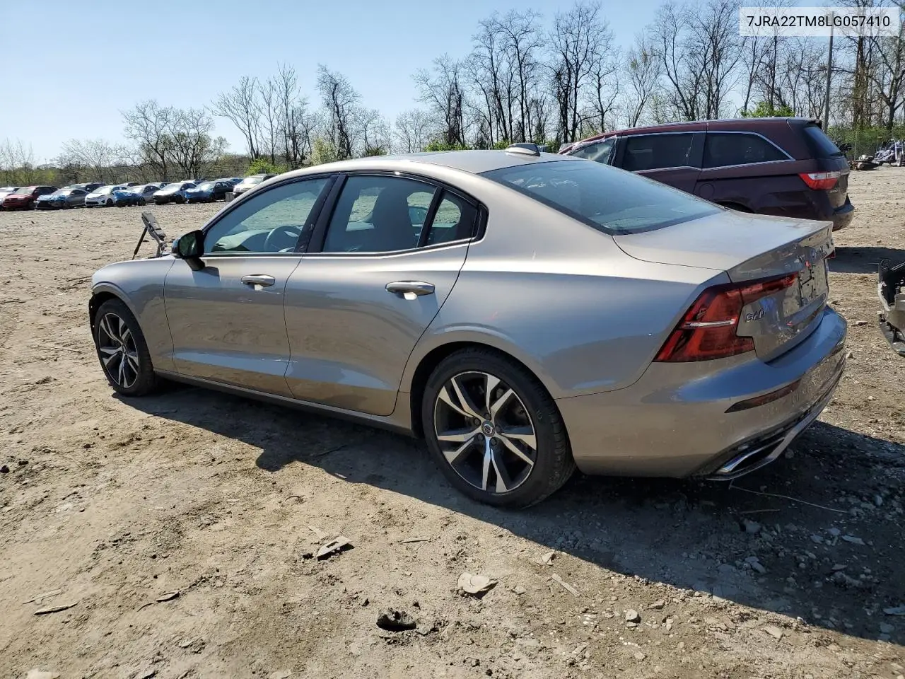 2020 Volvo S60 T6 R-Design VIN: 7JRA22TM8LG057410 Lot: 50605035
