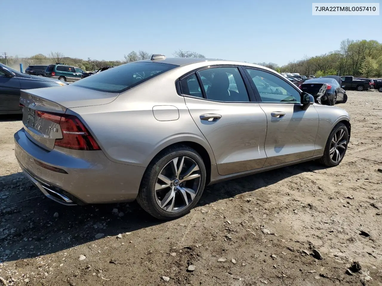 2020 Volvo S60 T6 R-Design VIN: 7JRA22TM8LG057410 Lot: 50605035