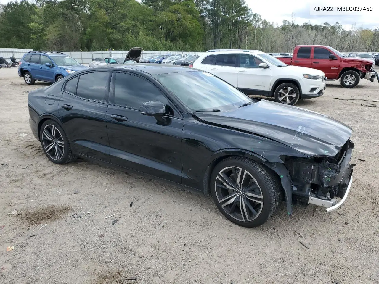 2020 Volvo S60 T6 R-Design VIN: 7JRA22TM8LG037450 Lot: 50994725
