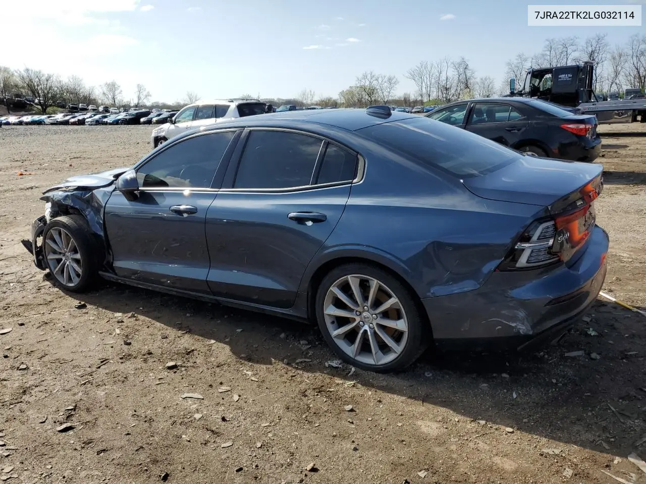 2020 Volvo S60 T6 Momentum VIN: 7JRA22TK2LG032114 Lot: 51200595