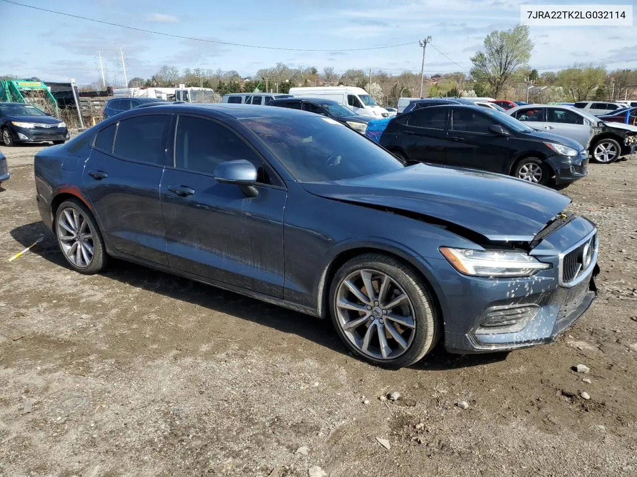 2020 Volvo S60 T6 Momentum VIN: 7JRA22TK2LG032114 Lot: 51200595