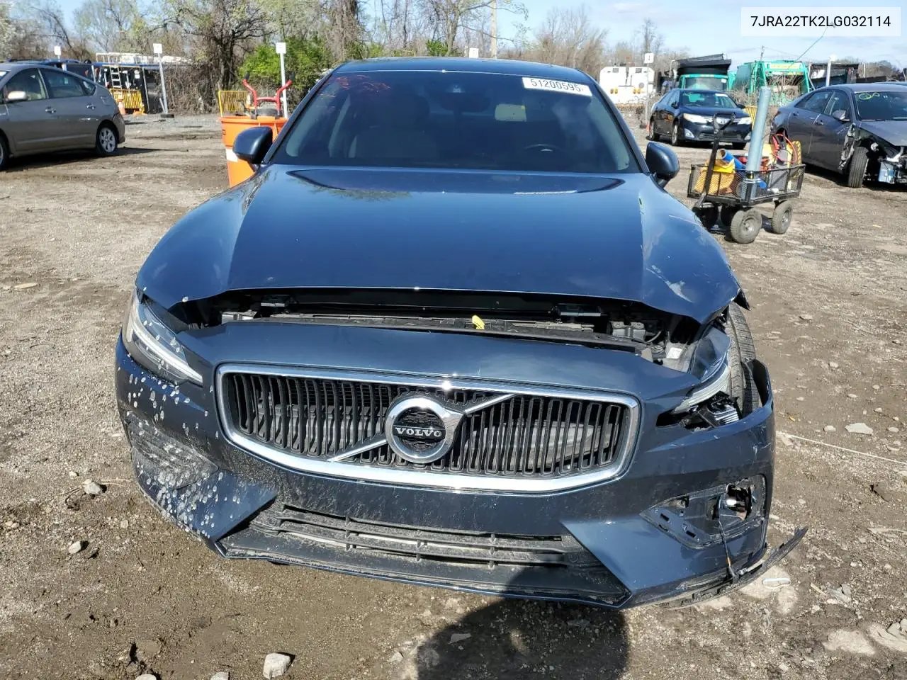 2020 Volvo S60 T6 Momentum VIN: 7JRA22TK2LG032114 Lot: 51200595