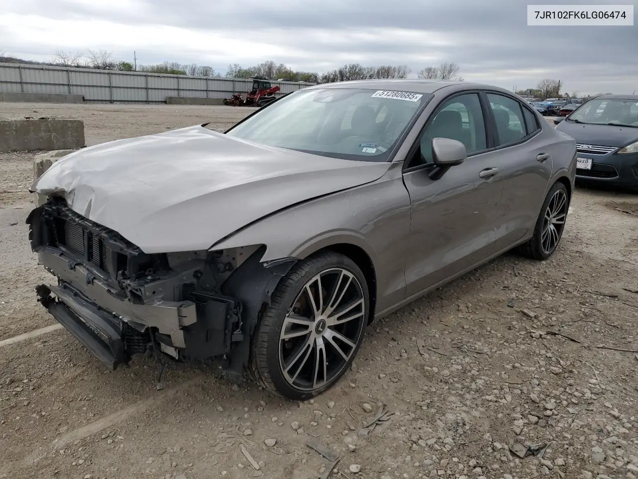2020 Volvo S60 T5 Momentum VIN: 7JR102FK6LG064744 Lot: 51280685