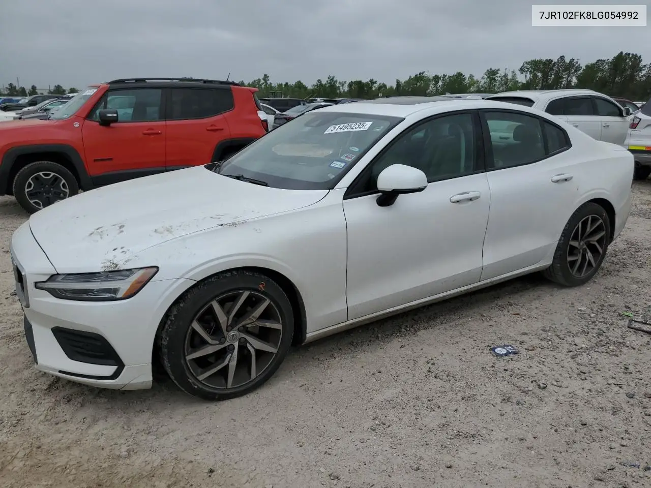 2020 Volvo S60 T5 Momentum VIN: 7JR102FK8LG054992 Lot: 51495235