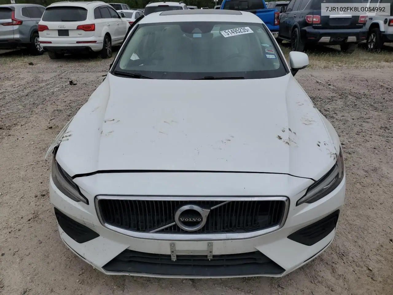 2020 Volvo S60 T5 Momentum VIN: 7JR102FK8LG054992 Lot: 51495235