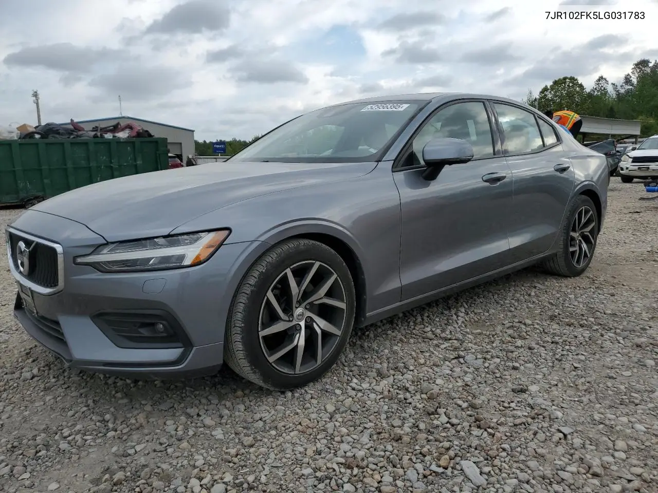 2020 Volvo S60 T5 Momentum VIN: 7JR102FK5LG031783 Lot: 52956395