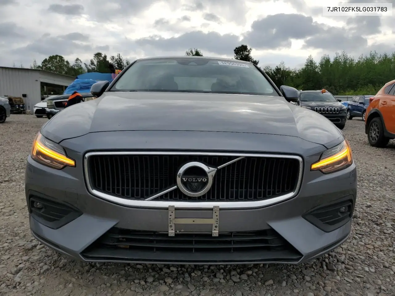2020 Volvo S60 T5 Momentum VIN: 7JR102FK5LG031783 Lot: 52956395