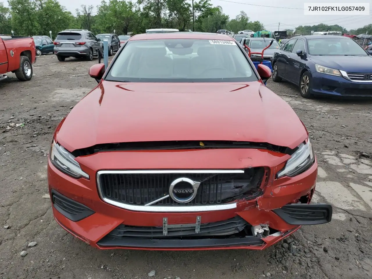 2020 Volvo S60 T5 Momentum VIN: 7JR102FK1LG057409 Lot: 56913465
