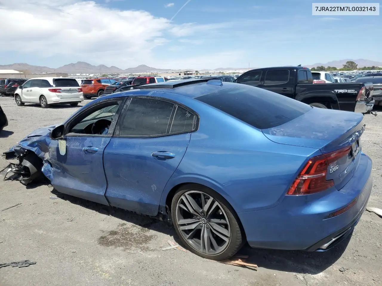 2020 Volvo S60 T6 R-Design VIN: 7JRA22TM7LG032143 Lot: 57499335