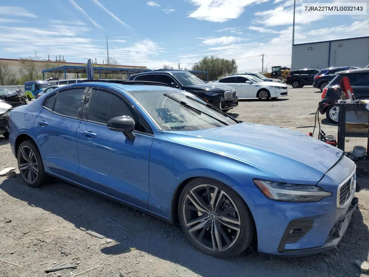 2020 Volvo S60 T6 R-Design VIN: 7JRA22TM7LG032143 Lot: 57499335