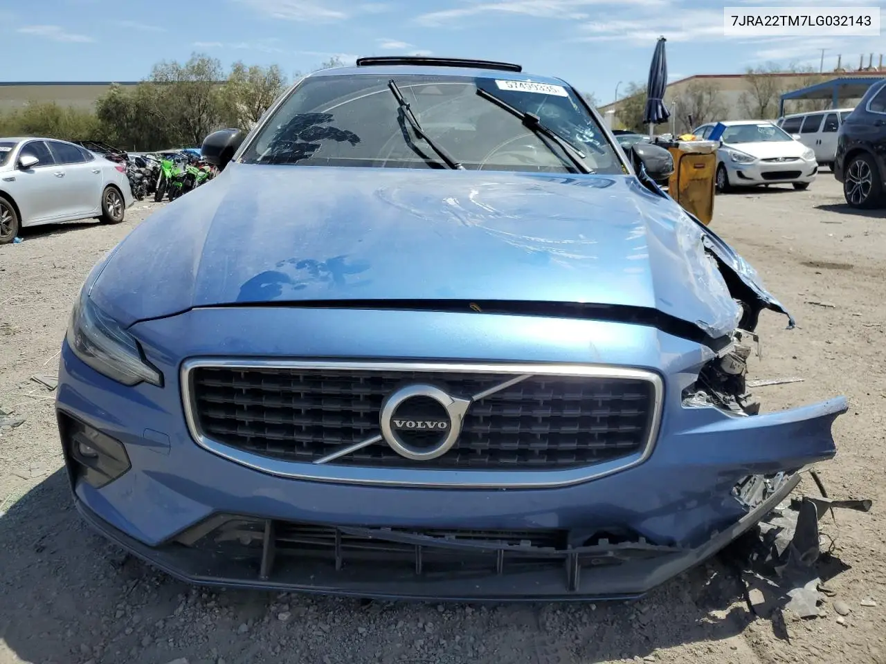2020 Volvo S60 T6 R-Design VIN: 7JRA22TM7LG032143 Lot: 57499335