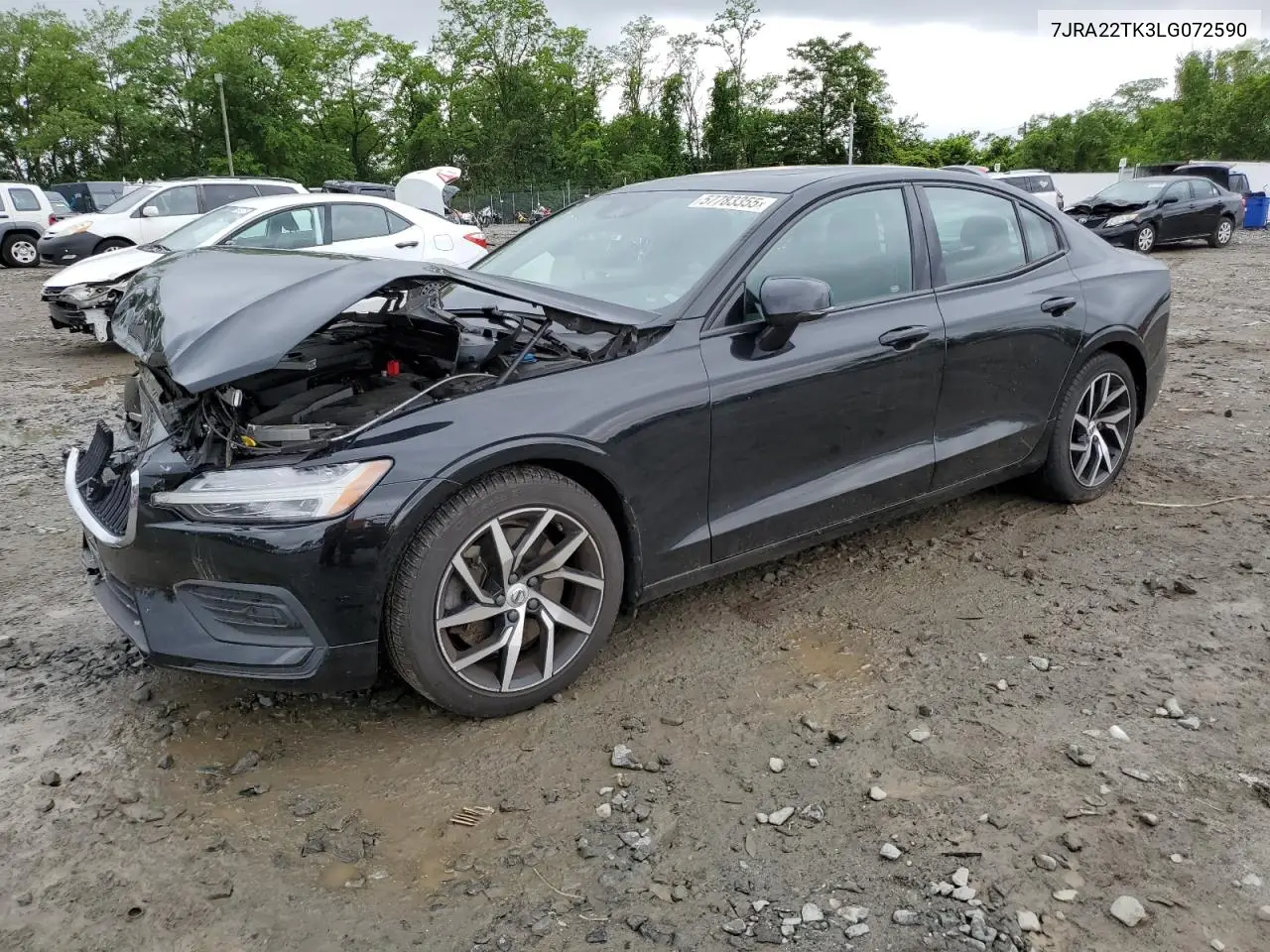 2020 Volvo S60 T6 Momentum VIN: 7JRA22TK3LG072590 Lot: 57783355
