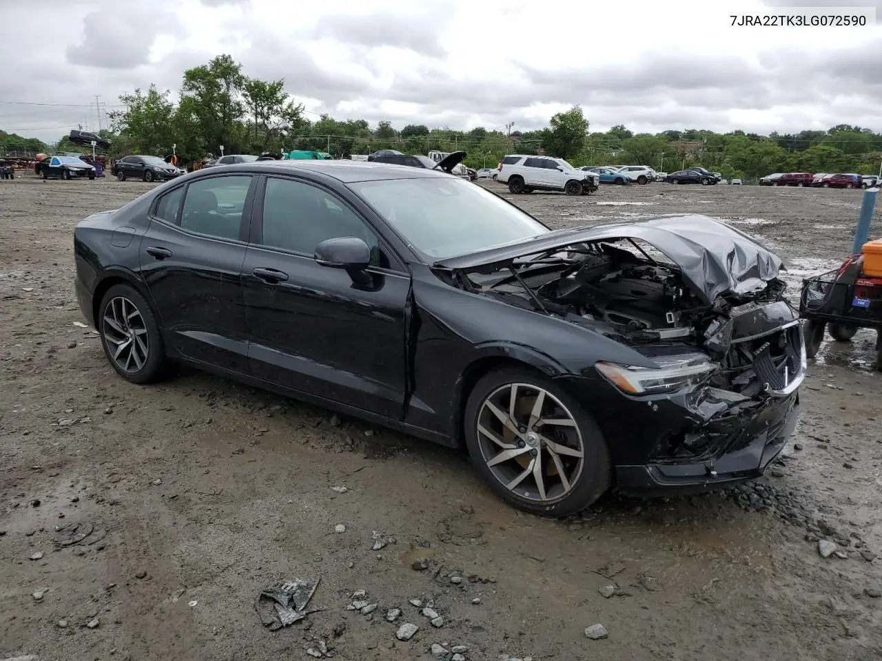 2020 Volvo S60 T6 Momentum VIN: 7JRA22TK3LG072590 Lot: 57783355