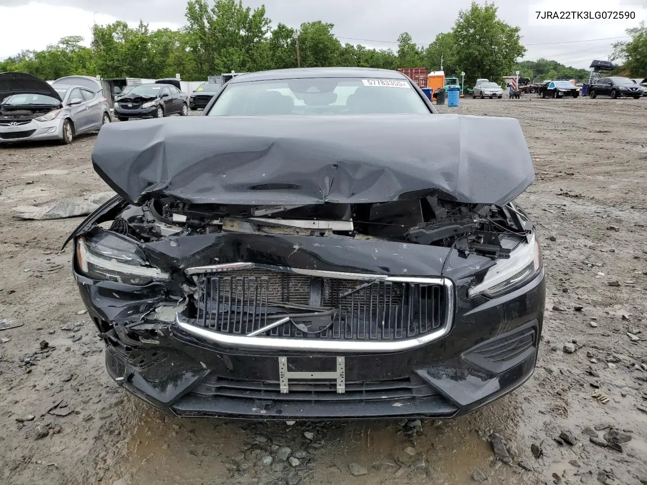 2020 Volvo S60 T6 Momentum VIN: 7JRA22TK3LG072590 Lot: 57783355