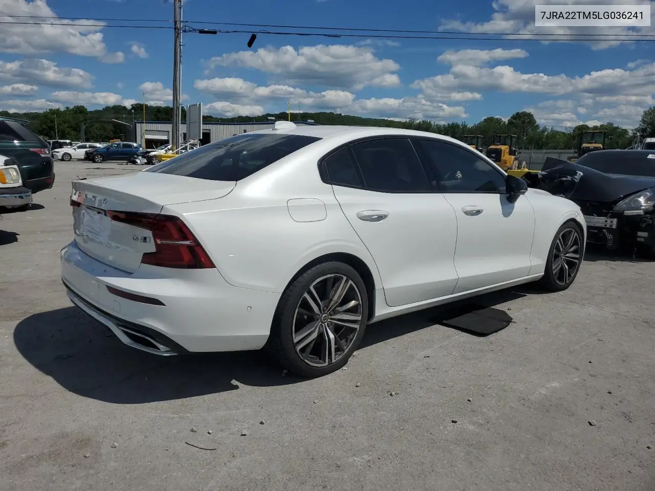2020 Volvo S60 T6 R-Design VIN: 7JRA22TM5LG036241 Lot: 58257245