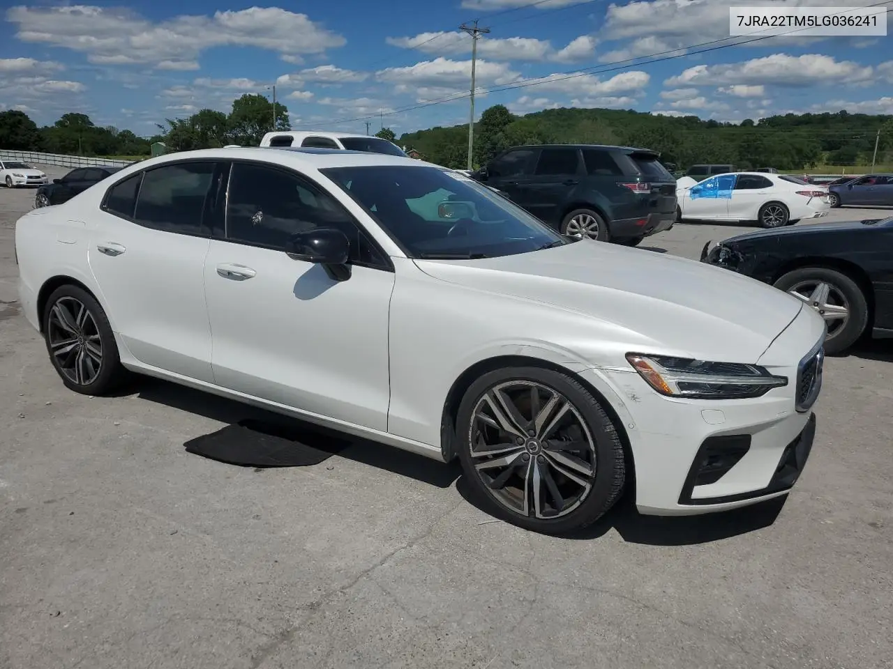 2020 Volvo S60 T6 R-Design VIN: 7JRA22TM5LG036241 Lot: 58257245