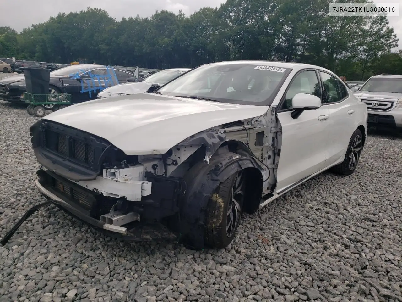 2020 Volvo S60 T6 Momentum VIN: 7JRA22TK1LG060616 Lot: 58347355