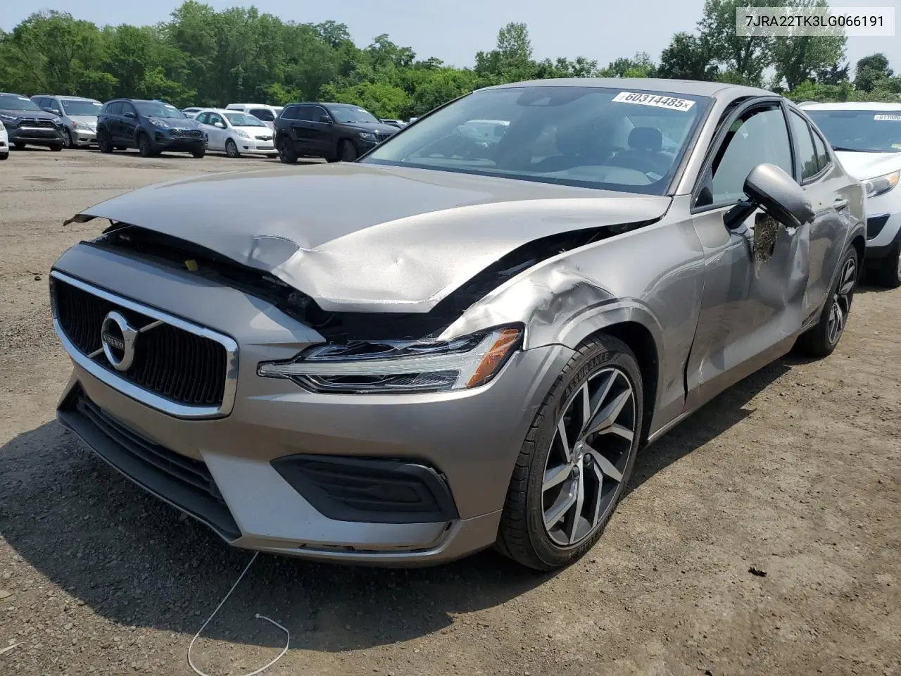 2020 Volvo S60 T6 Momentum VIN: 7JRA22TK3LG066191 Lot: 60314485