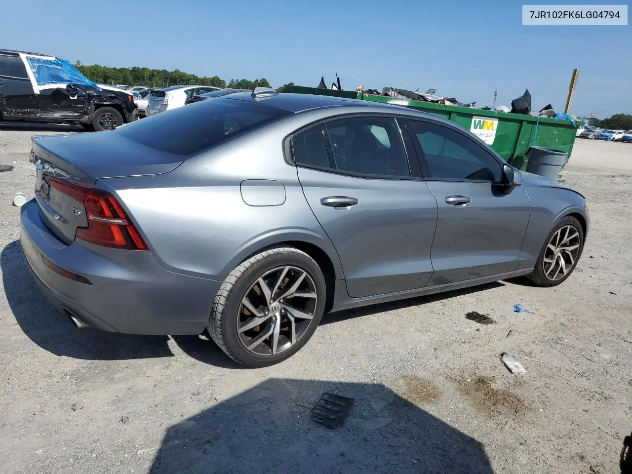 2020 Volvo S60 T5 Momentum VIN: 7JR102FK6LG04794 Lot: 60639325