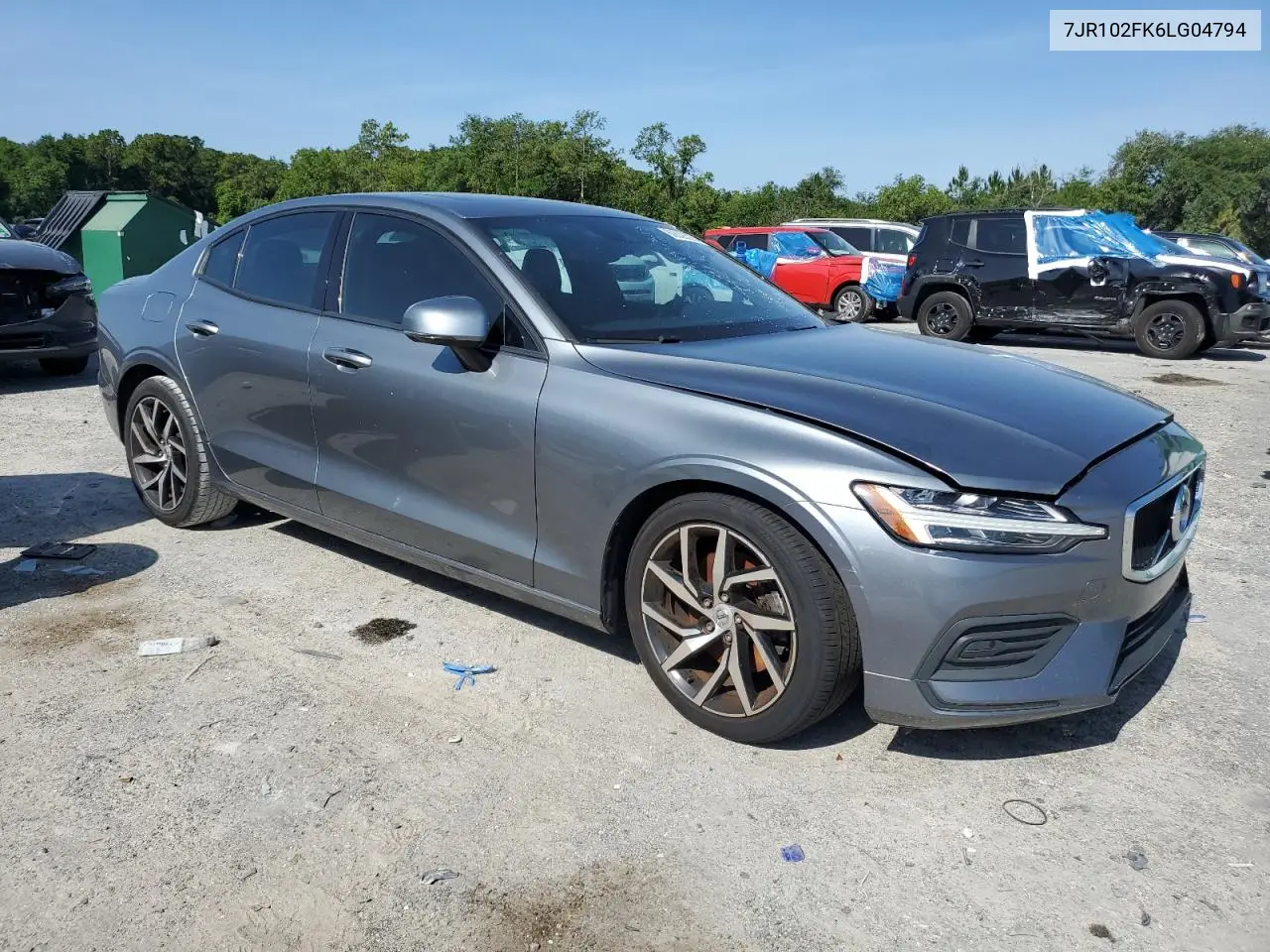 2020 Volvo S60 T5 Momentum VIN: 7JR102FK6LG04794 Lot: 60639325