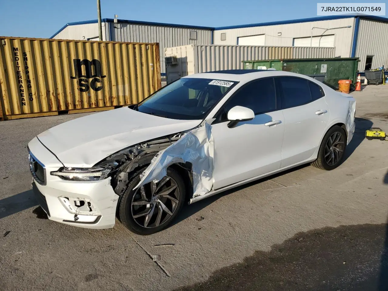 2020 Volvo S60 T6 Momentum VIN: 7JRA22TK1LG071549 Lot: 61912585