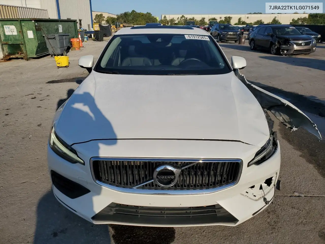 2020 Volvo S60 T6 Momentum VIN: 7JRA22TK1LG071549 Lot: 61912585