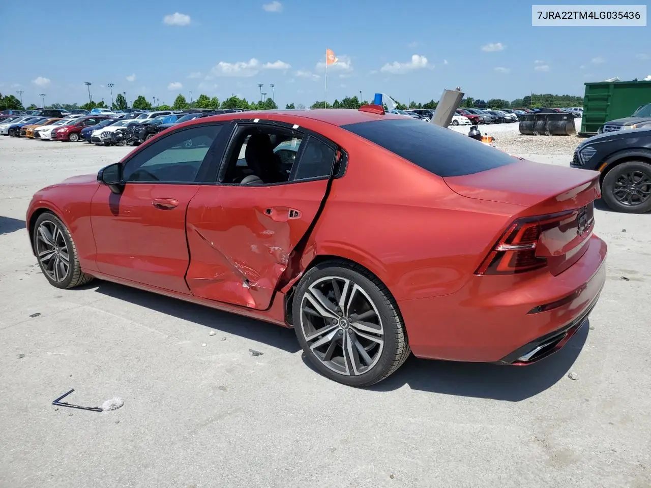 2020 Volvo S60 T6 R-Design VIN: 7JRA22TM4LG035436 Lot: 62003565