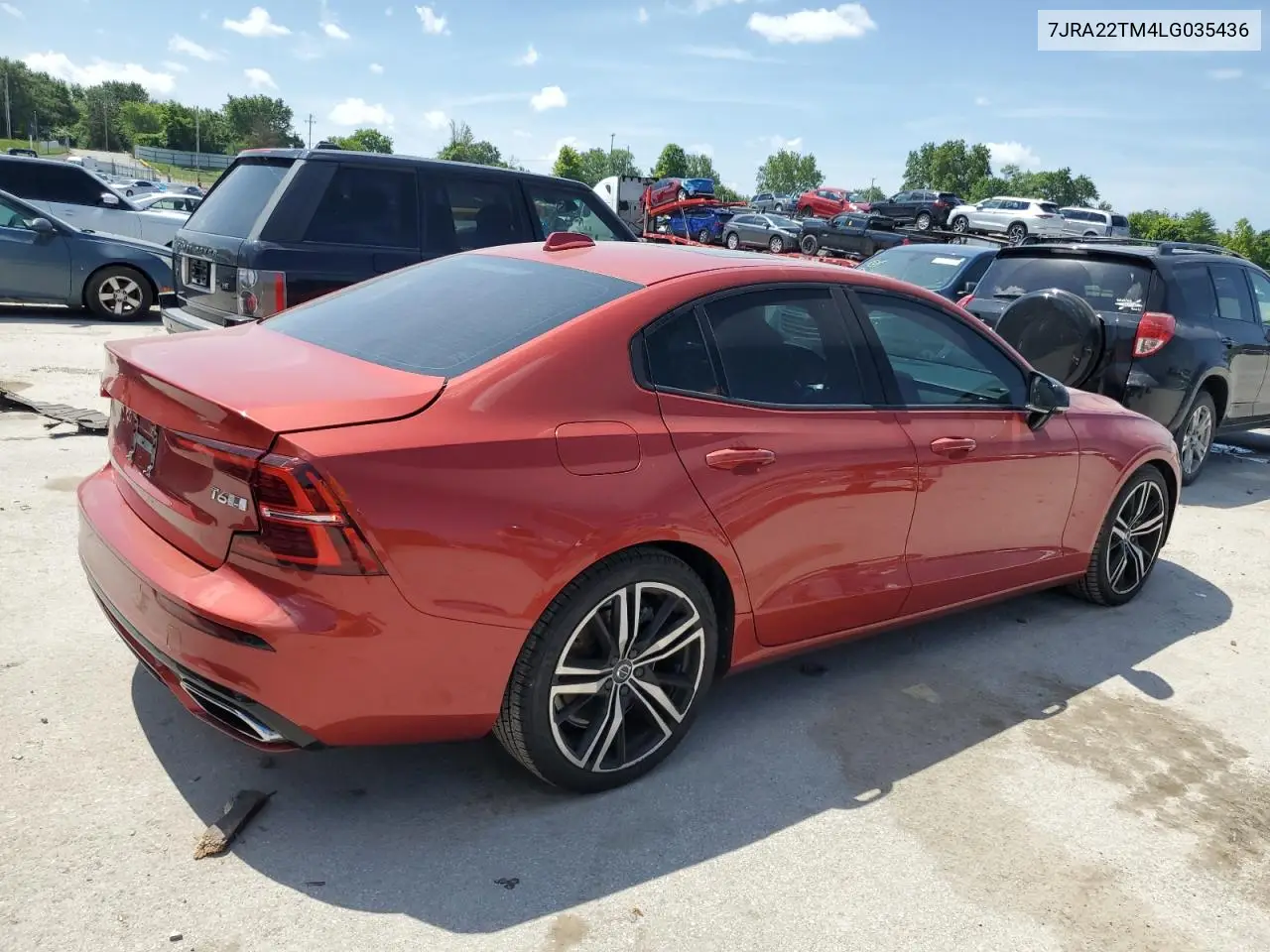 2020 Volvo S60 T6 R-Design VIN: 7JRA22TM4LG035436 Lot: 62003565