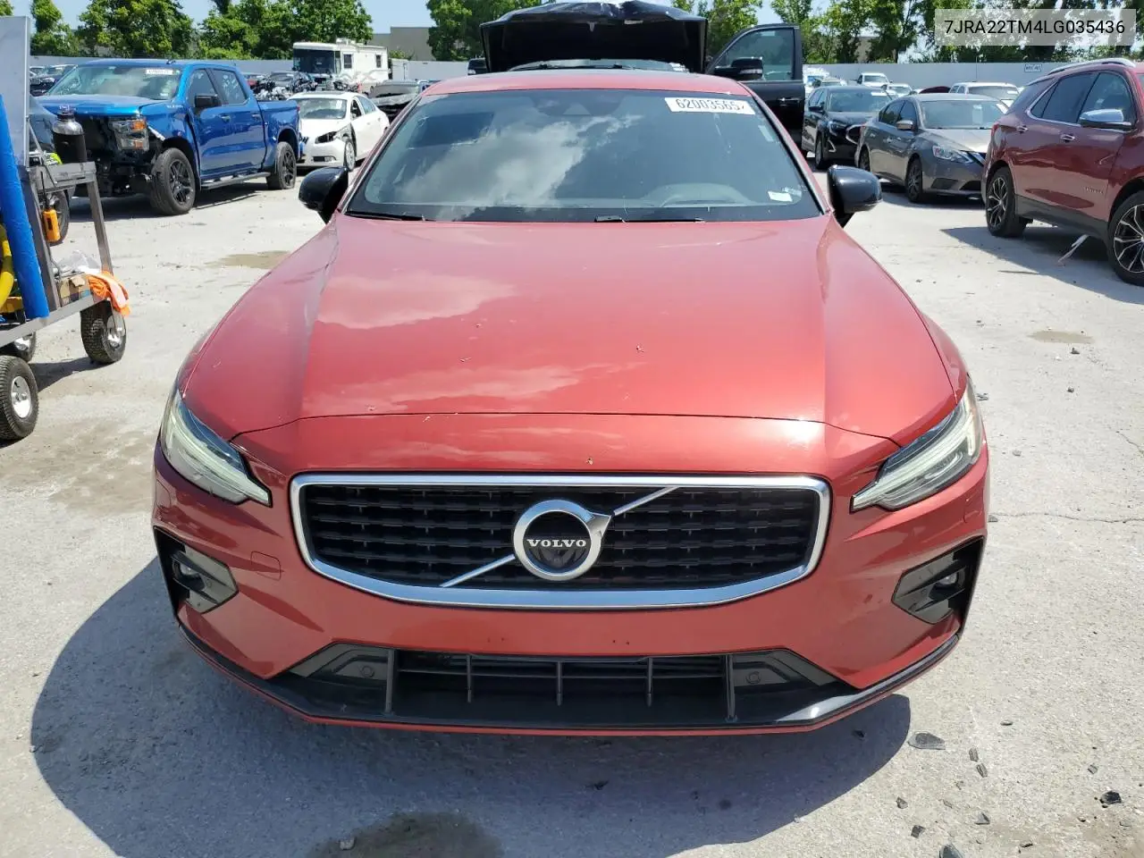 2020 Volvo S60 T6 R-Design VIN: 7JRA22TM4LG035436 Lot: 62003565