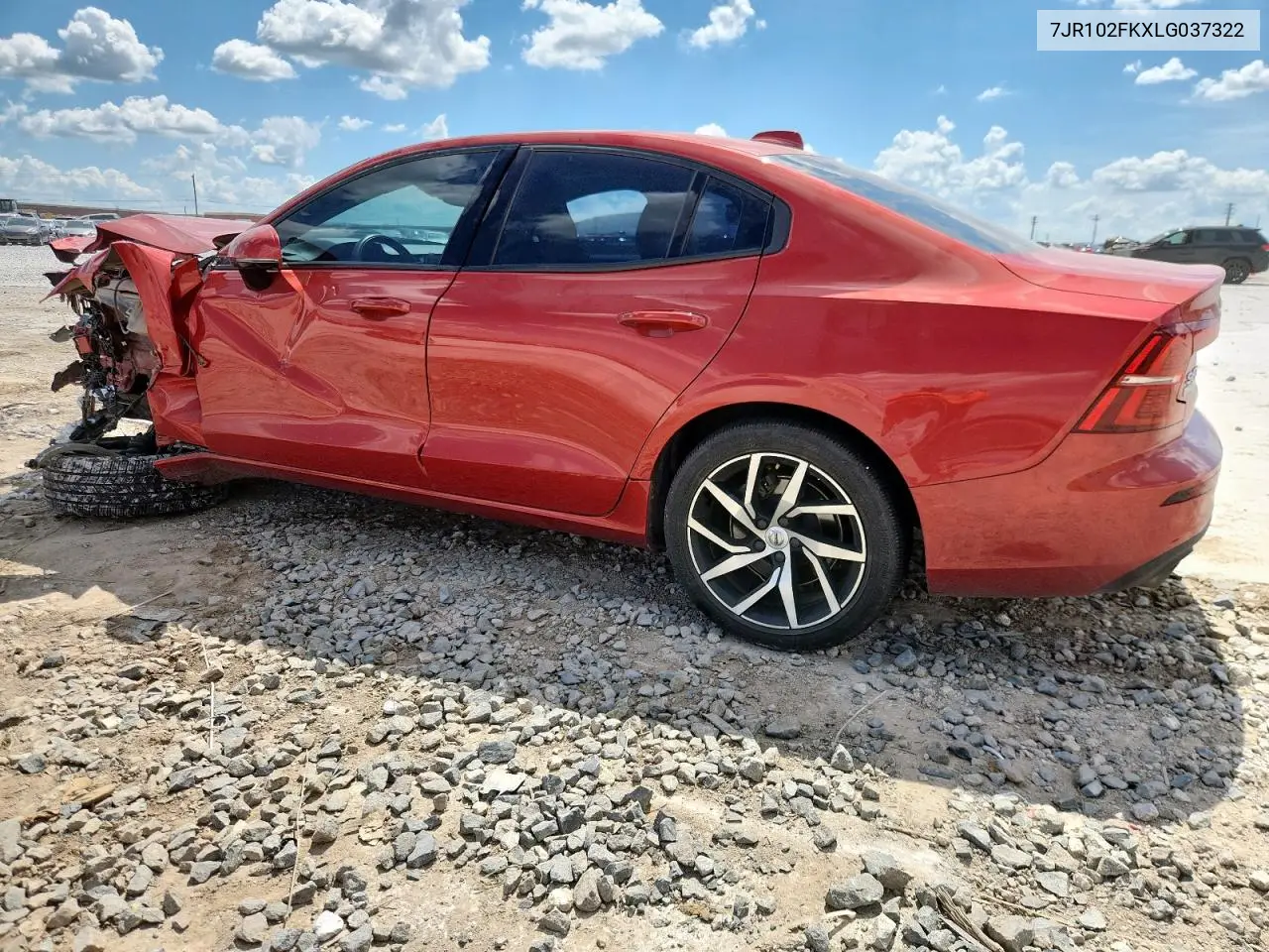 2020 Volvo S60 T5 Momentum VIN: 7JR102FKXLG037322 Lot: 62218045