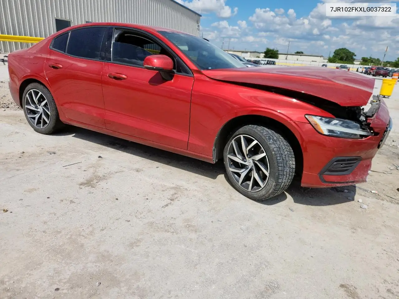 2020 Volvo S60 T5 Momentum VIN: 7JR102FKXLG037322 Lot: 62218045