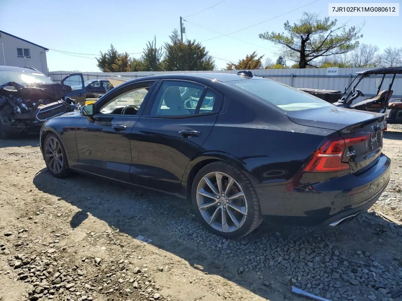 2021 Volvo S60 T5 Momentum VIN: 7JR102FK1MG080612 Lot: 50962795