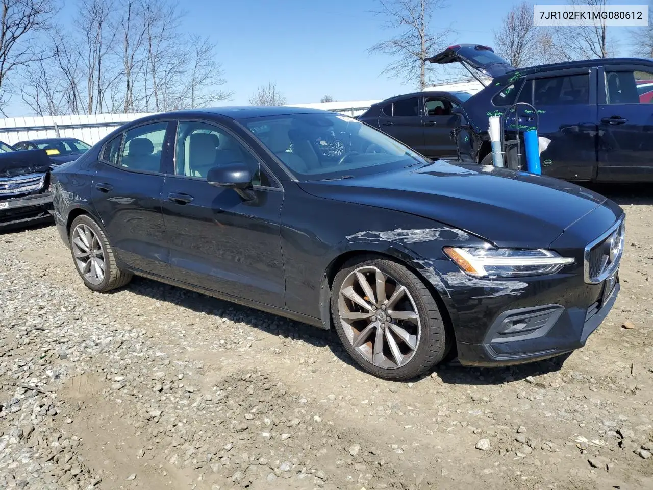 2021 Volvo S60 T5 Momentum VIN: 7JR102FK1MG080612 Lot: 50962795