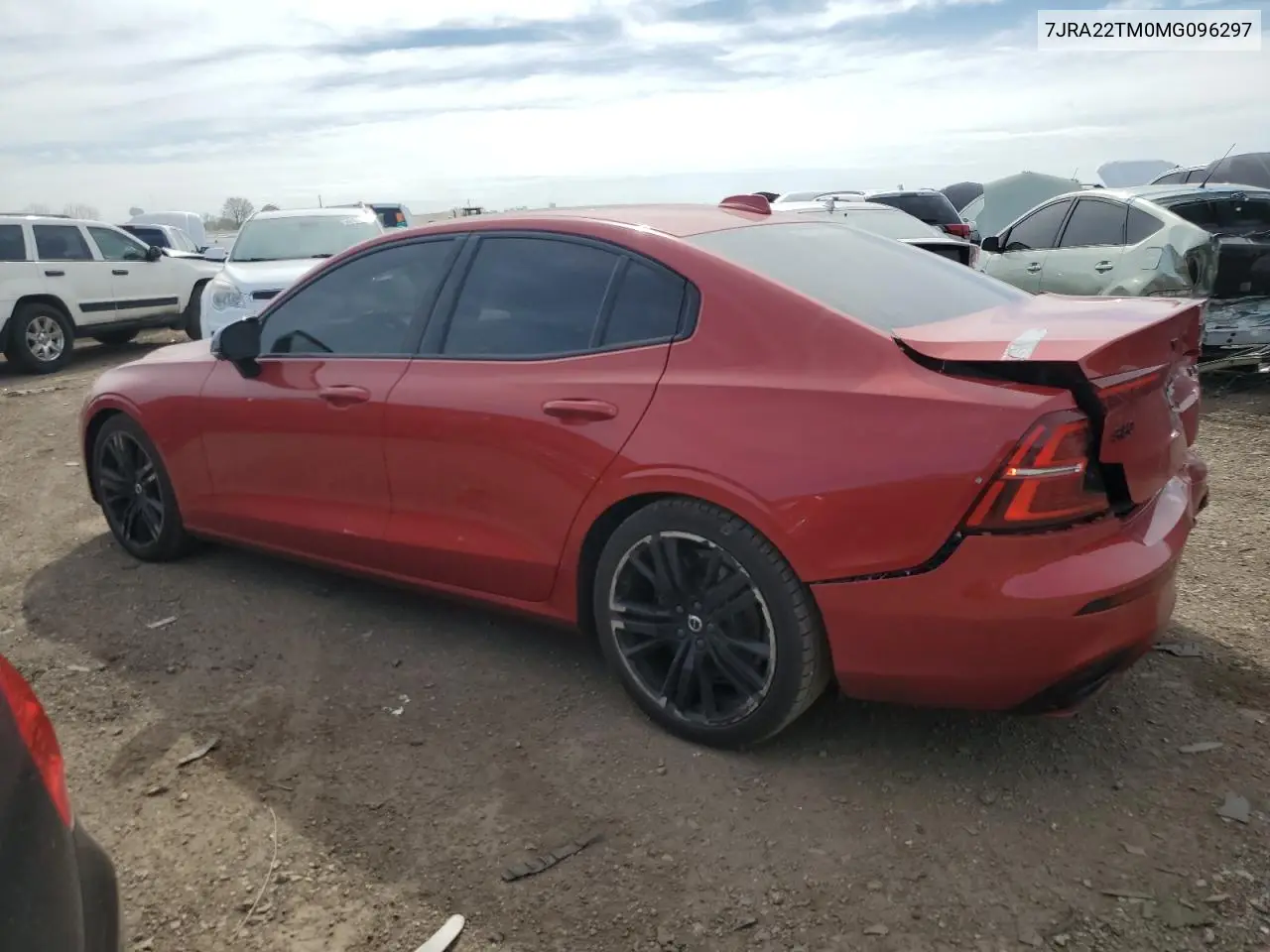 2021 Volvo S60 T6 R-Design VIN: 7JRA22TM0MG096297 Lot: 53714205