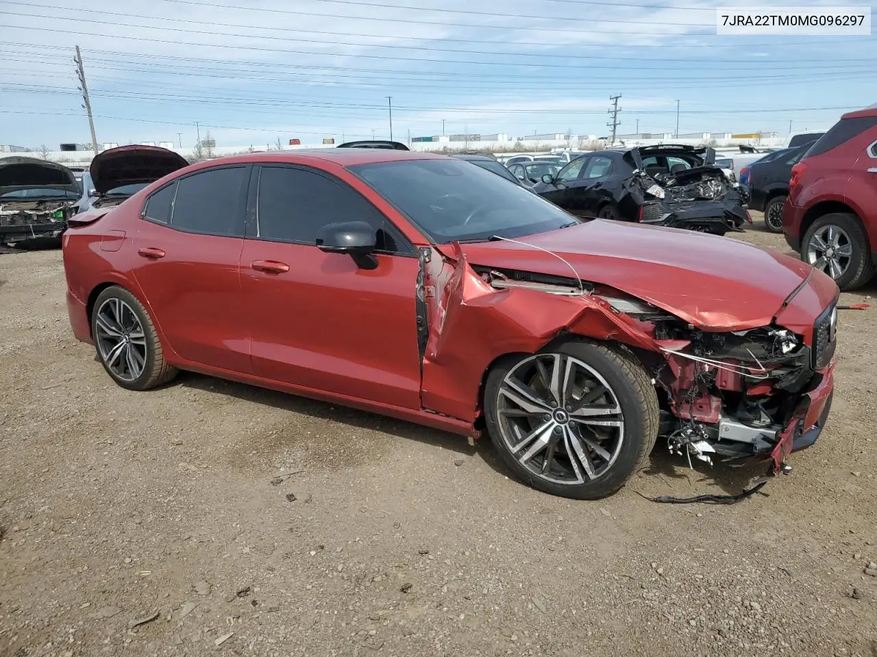 2021 Volvo S60 T6 R-Design VIN: 7JRA22TM0MG096297 Lot: 53714205