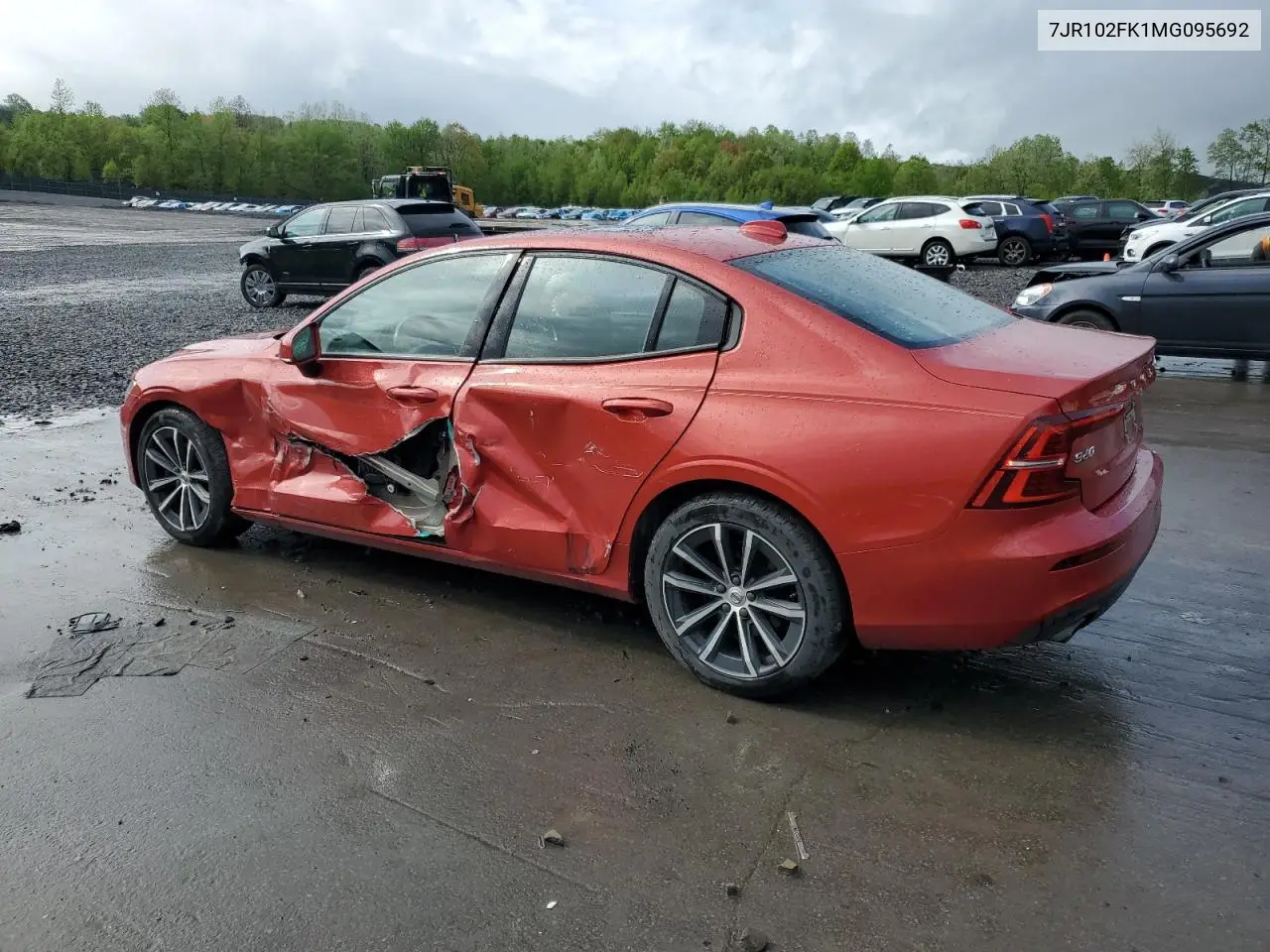 2021 Volvo S60 T5 Momentum VIN: 7JR102FK1MG095692 Lot: 55813105