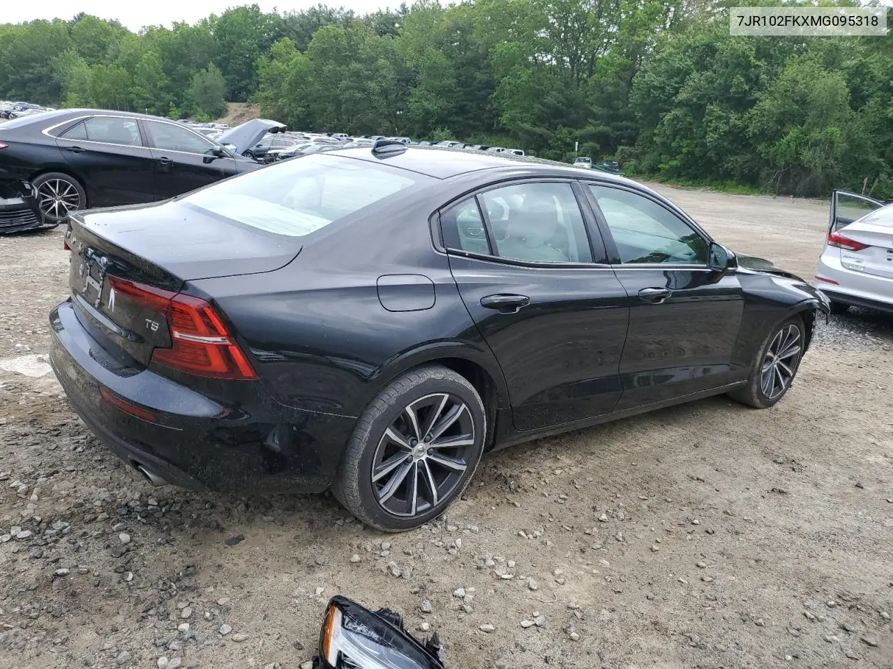 2021 Volvo S60 T5 Momentum VIN: 7JR102FKXMG095318 Lot: 58238835