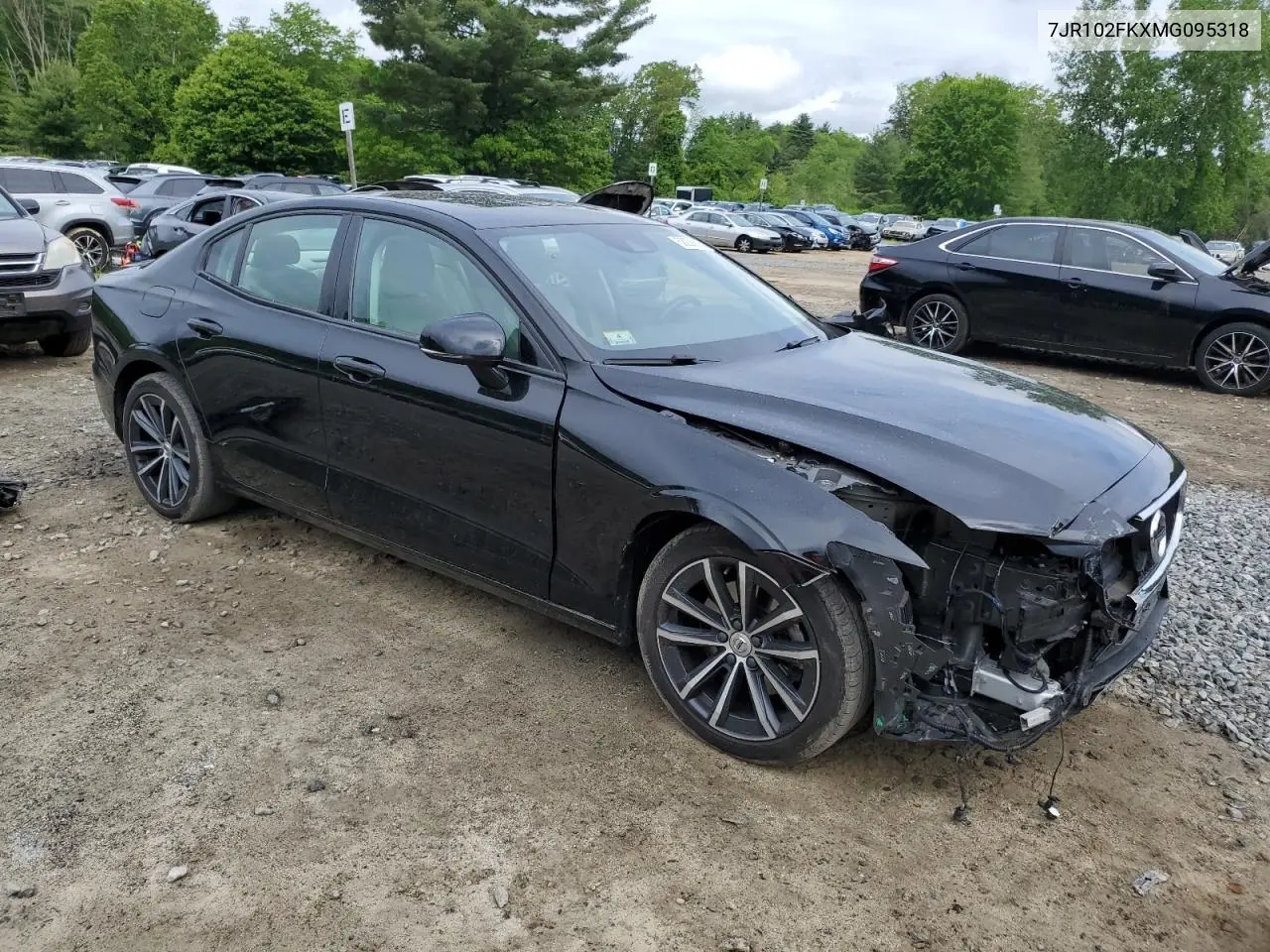 2021 Volvo S60 T5 Momentum VIN: 7JR102FKXMG095318 Lot: 58238835