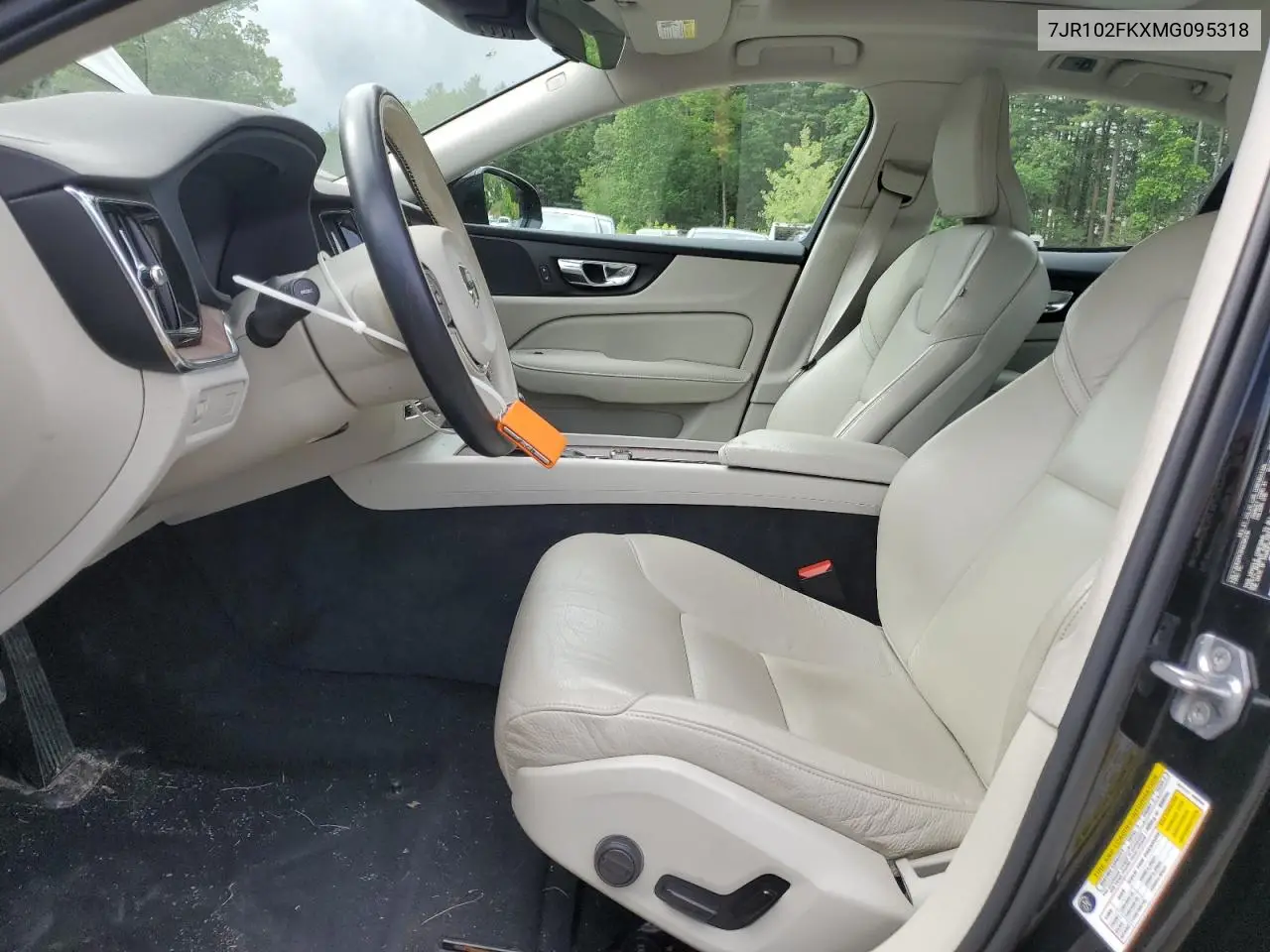 2021 Volvo S60 T5 Momentum VIN: 7JR102FKXMG095318 Lot: 58238835