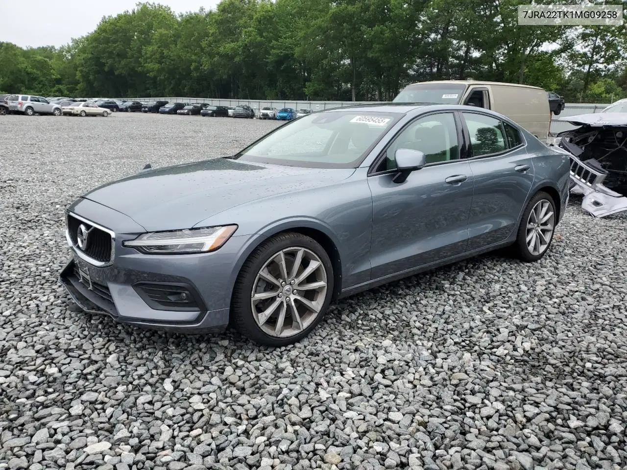2021 Volvo S60 T6 Momentum VIN: 7JRA22TK1MG09258 Lot: 60595455