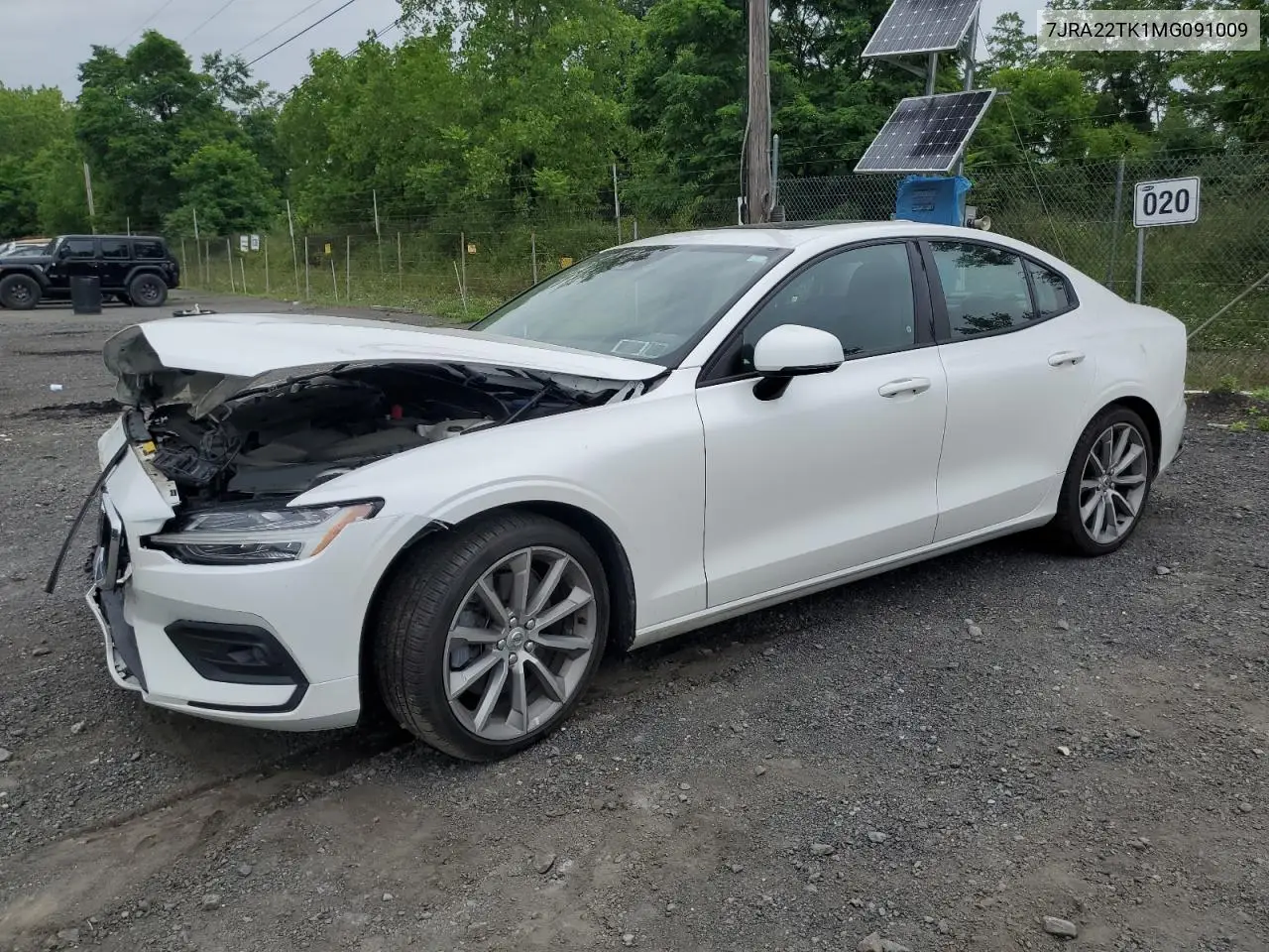 2021 Volvo S60 T6 Momentum VIN: 7JRA22TK1MG091009 Lot: 62489525