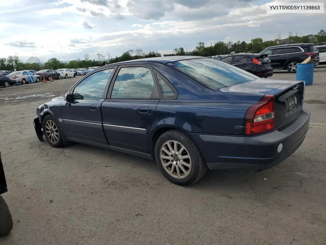 2000 Volvo S80 T6 Turbo VIN: YV1TS90D5Y1139863 Lot: 56112345