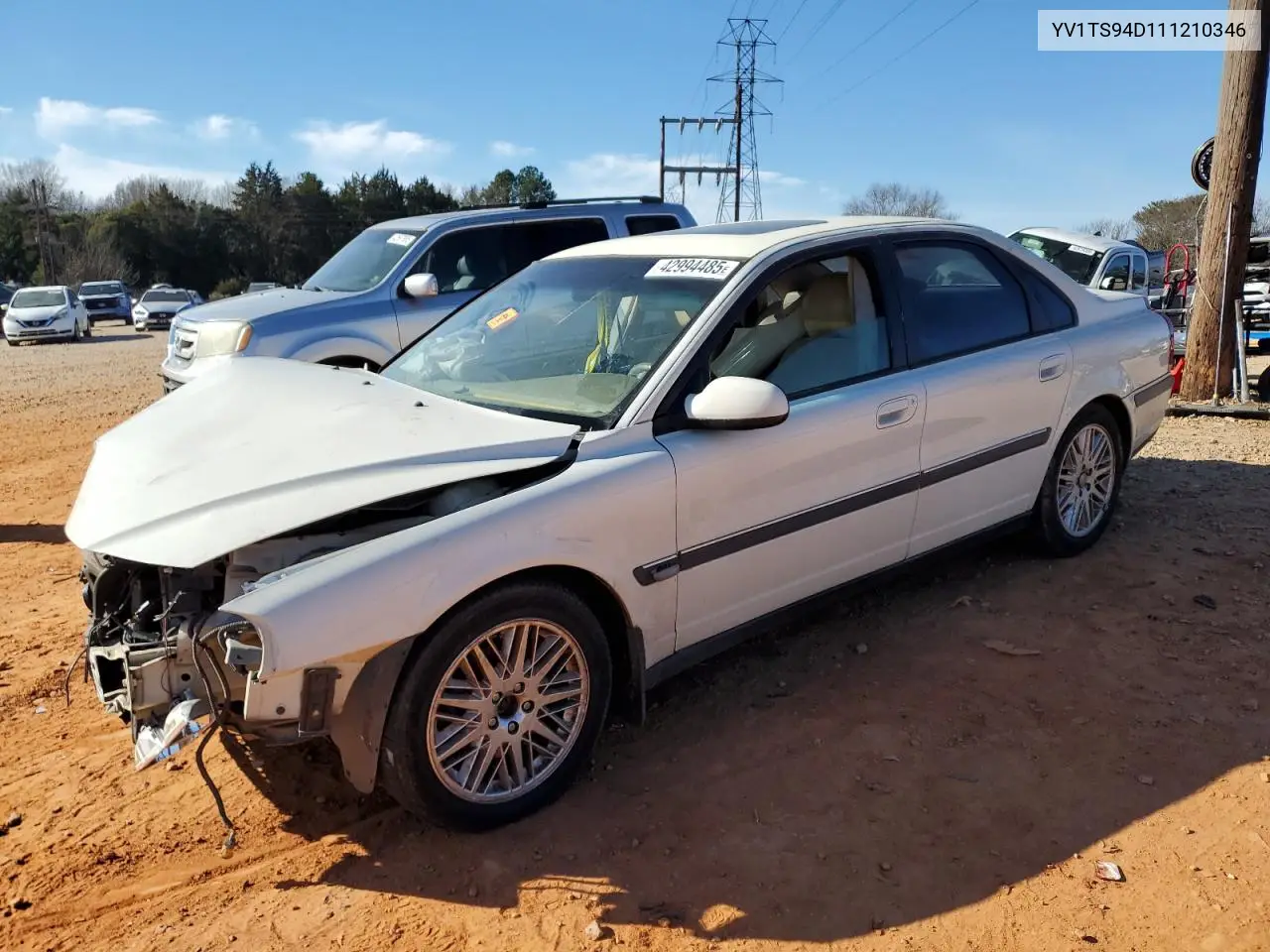 2001 Volvo S80 VIN: YV1TS94D111210346 Lot: 42994485