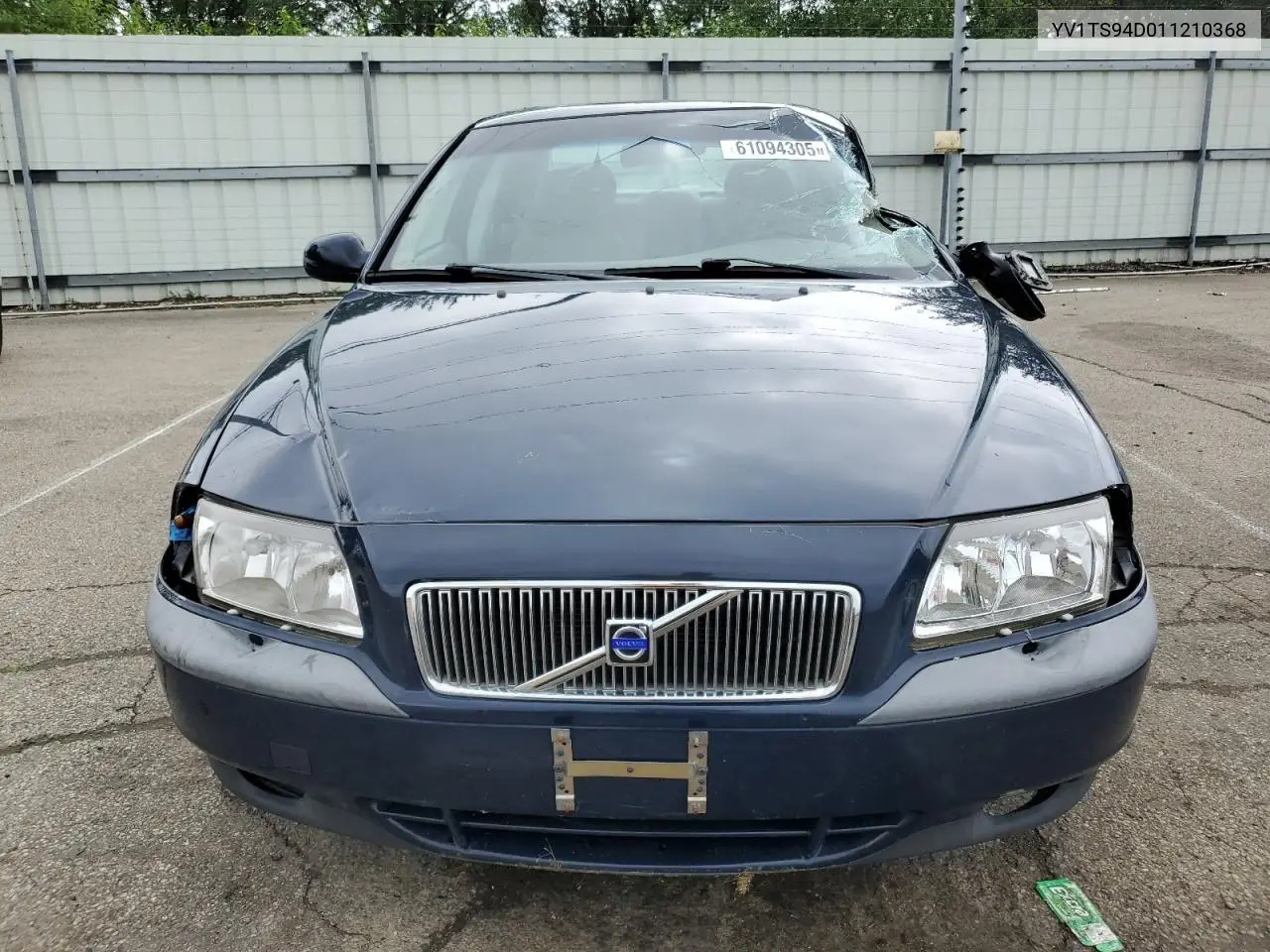 2001 Volvo S80 VIN: YV1TS94D011210368 Lot: 61094305