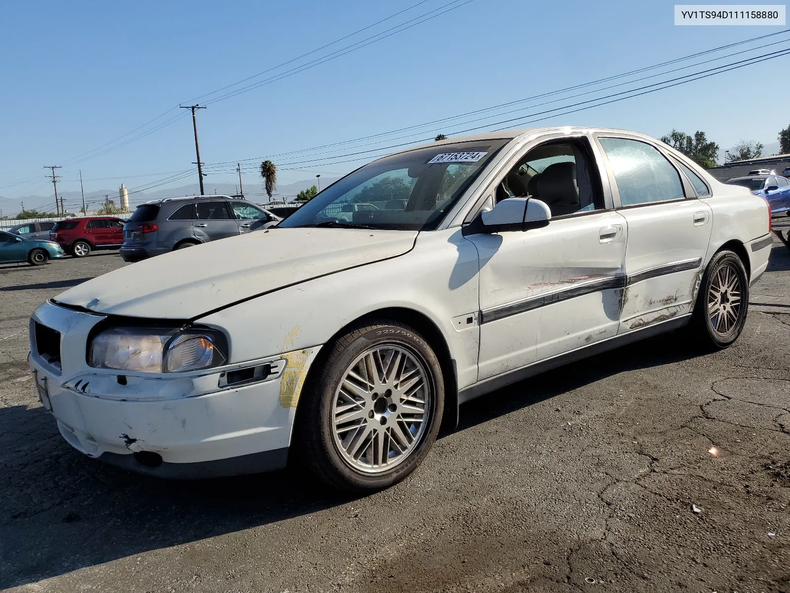 2001 Volvo S80 VIN: YV1TS94D111158880 Lot: 67153724