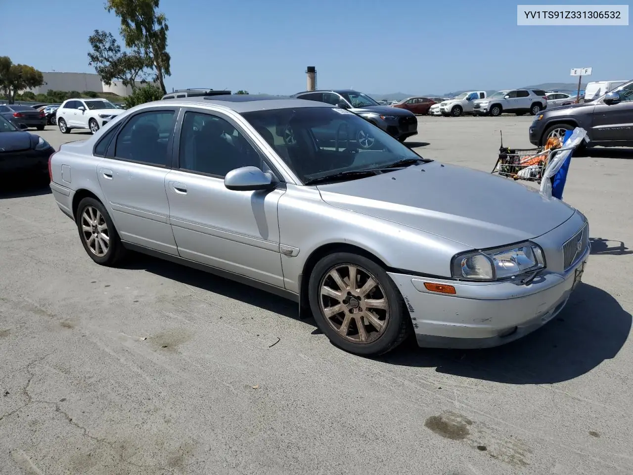 2003 Volvo S80 T6 Turbo VIN: YV1TS91Z331306532 Lot: 53834625