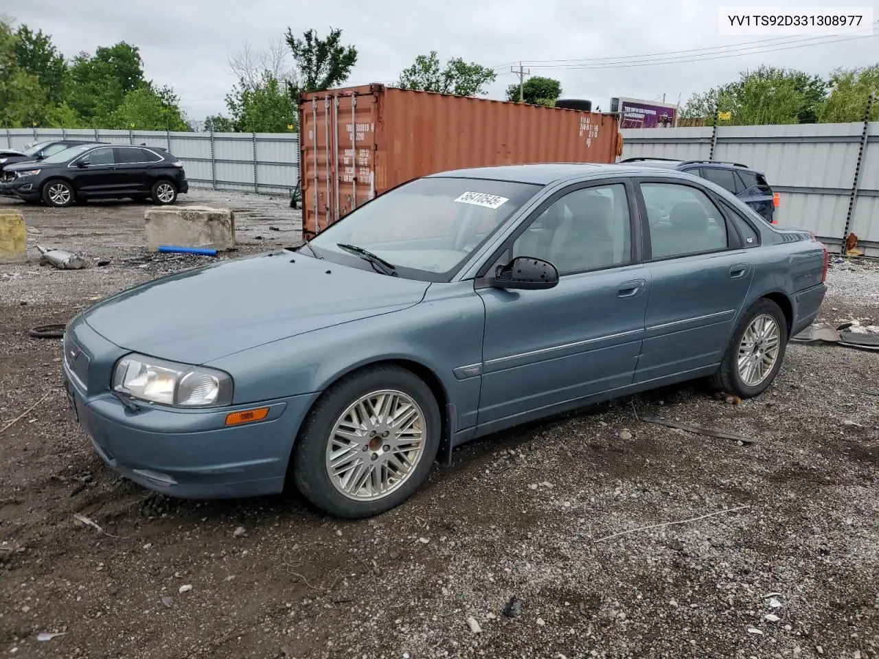 2003 Volvo S80 VIN: YV1TS92D331308977 Lot: 56410545