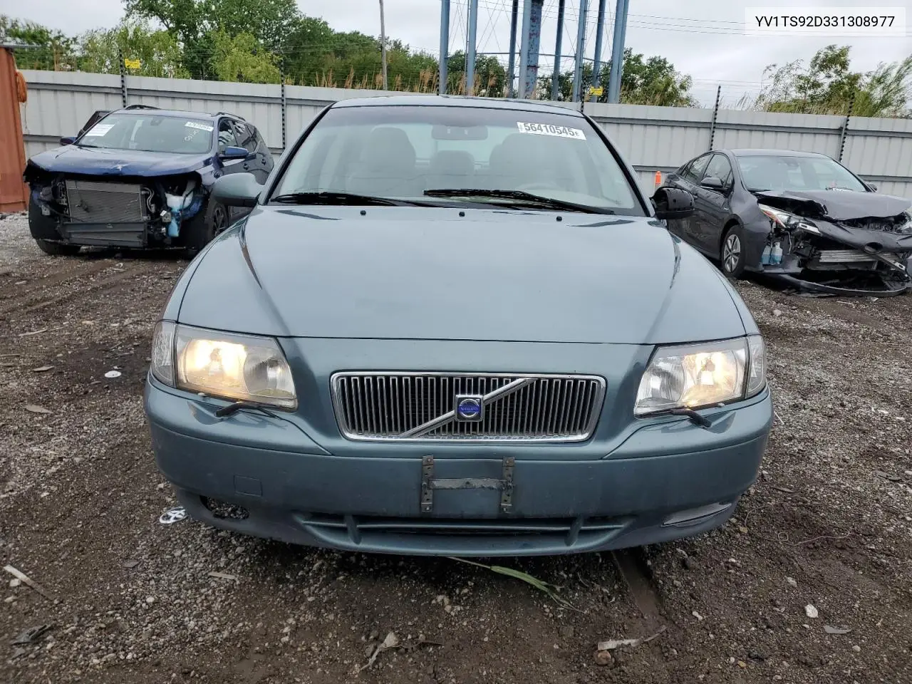 2003 Volvo S80 VIN: YV1TS92D331308977 Lot: 56410545